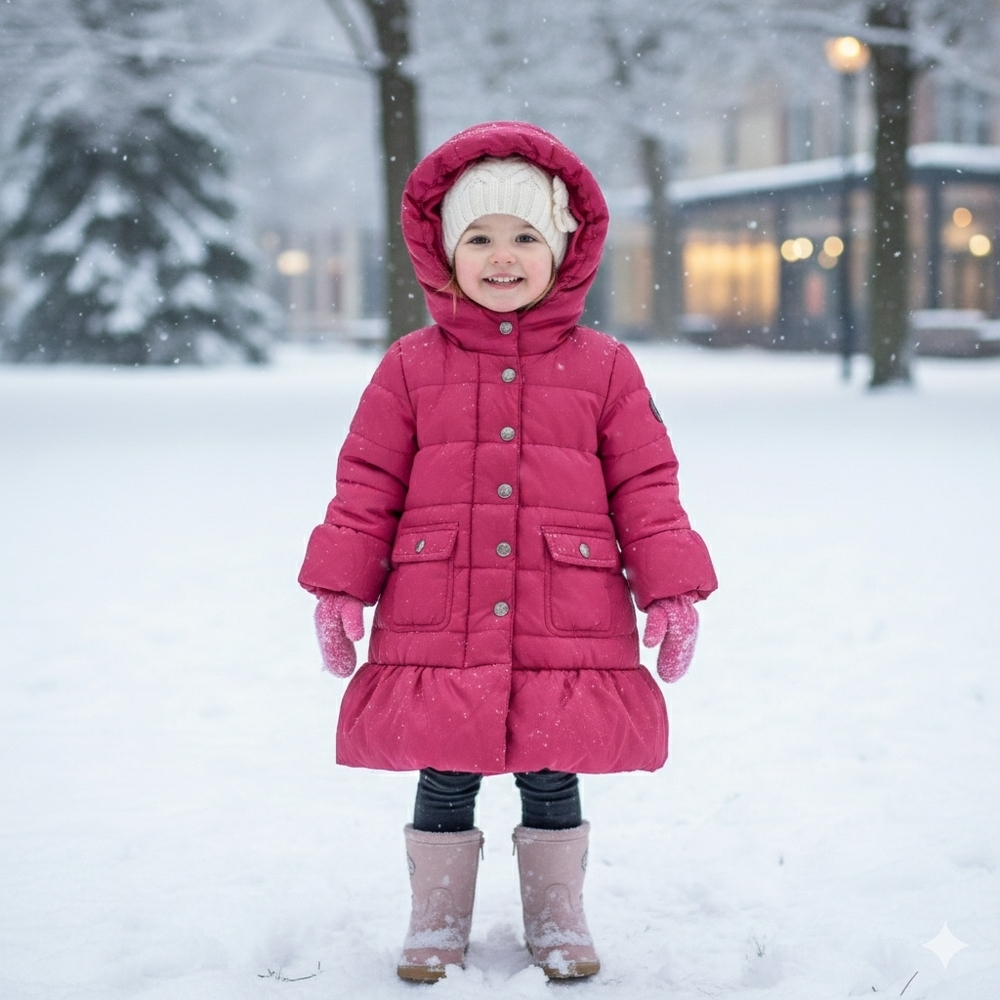 GAP Kids Red Puffer Jacket